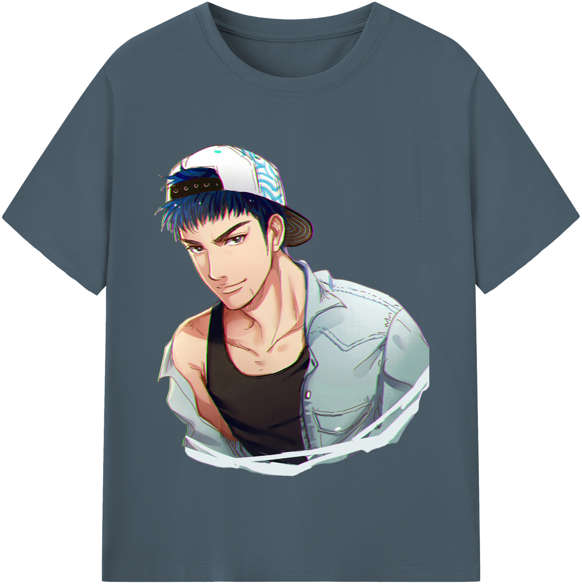 SLAM DUNK／スラムダンク 綿100％半袖Tシャツ（フロントプリント）